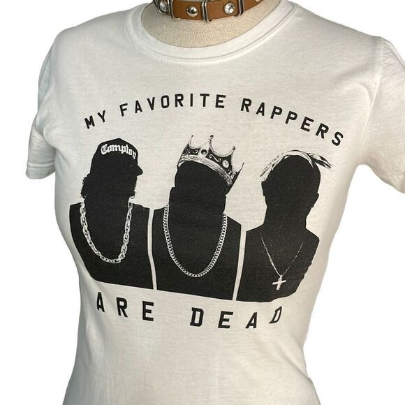 My fave rappers are dead tshirt - Picture 2 of 7